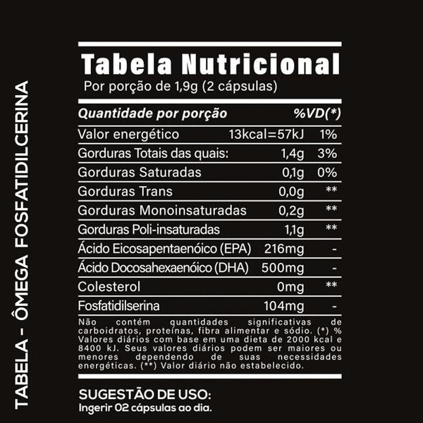 Imagem de 6X Fosfatil500 Omega3+Fosfatildiserina 30Caps Hf Suplementos