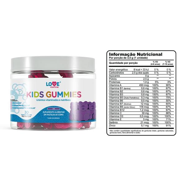 Imagem de 6x kids gummies inove nutrition 30 gomas sabor uva