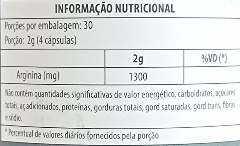 6x L-Arginina 500 Mg 120 Caps Flora Nativa Imagem de 6x L-Arginina 500 Mg 120 Caps Flora Nativa