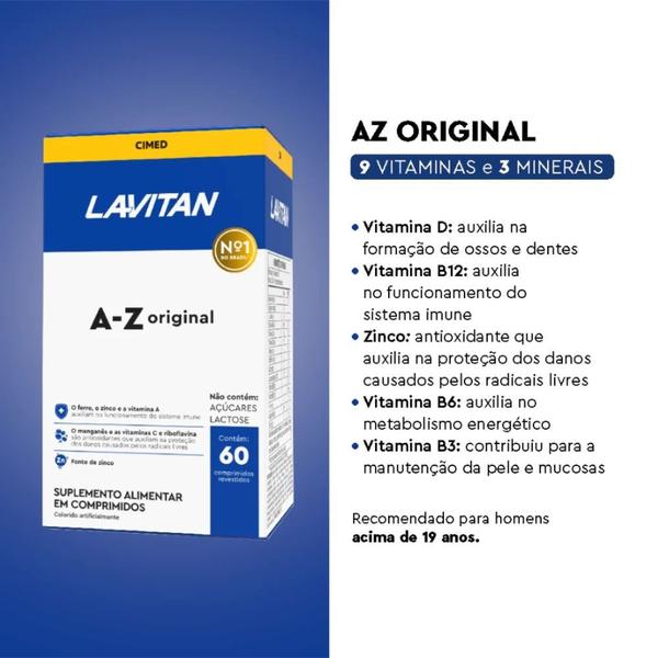 Imagem de 6x Lavitan A-Z Original - 60 Cápsulas - Cimed