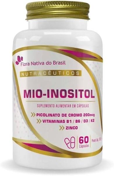 Imagem de 6x Mio-Inositol (Mio-Inositol + associações) 500Mg 60 Caps Flora Nativa