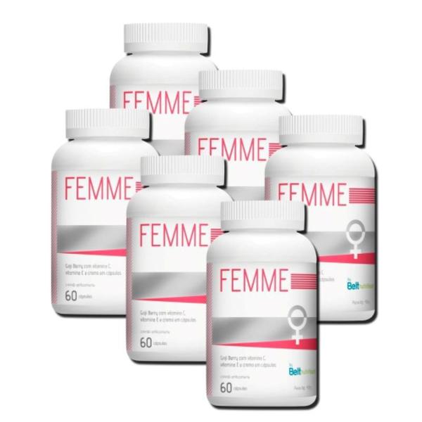 Imagem de 6x Multivitamínico Feminino-Femme-Goji Berry-Belt Nutrition