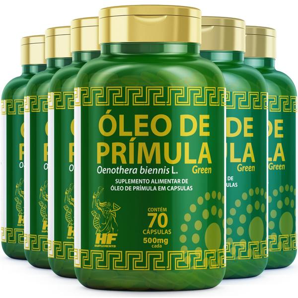 Imagem de 6X Oleo De Primula Hf Suplementos 70 Caps