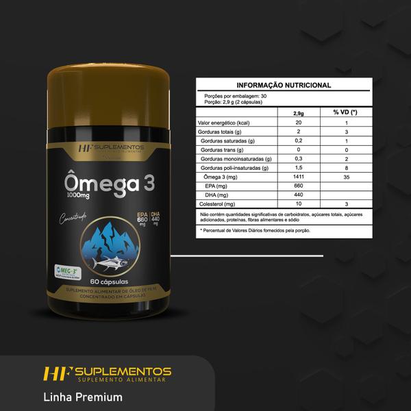 Imagem de 6x omega 3 alasca concentrado 33-22 660 epa 440 dha 60caps