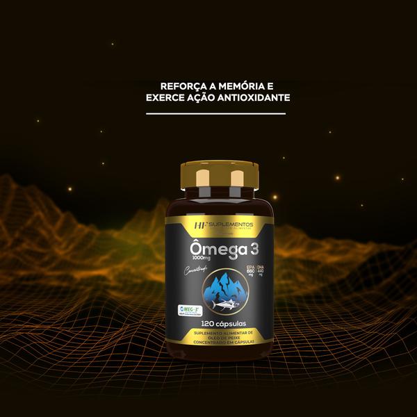 Imagem de 6x omega 3 concentrado meg 3 120 caps hf suplementos 