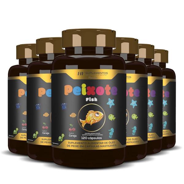 Imagem de 6X Peixote Omega 3 Kids Mastigavel 120Caps Hf Suplementos