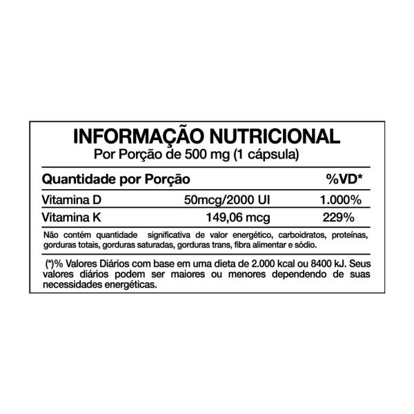 Imagem de 6x Revigoran Vitamina D3 + K2 Nutrends 60 Cápsulas