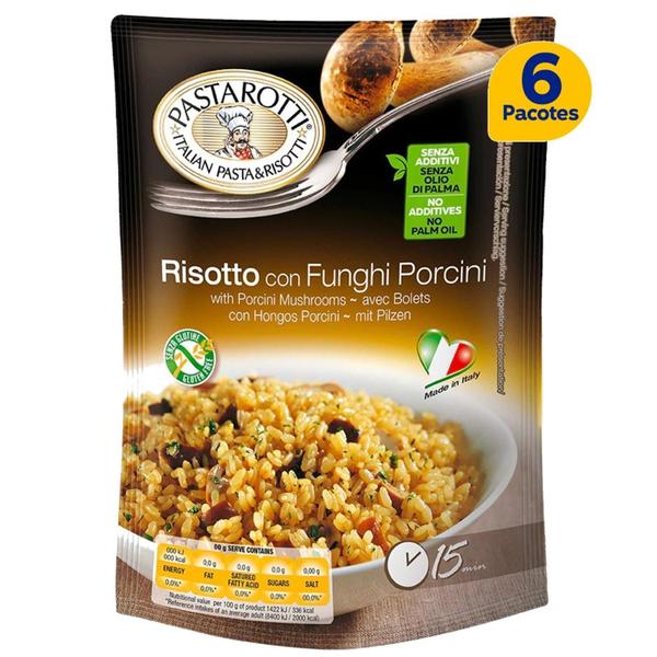 Imagem de 6X Risoto Italiano Ao Funghi Porcini Pastarotti 175G