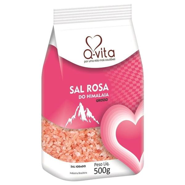 Imagem de 6X Sal Rosa Do Himalaia Grosso Q-Vita 500G