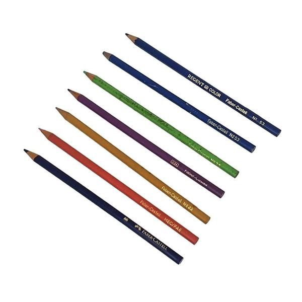 7 Antigos Lápis De Cor Avulsos Faber Castell - Faber-Castell Imagem de 7 Antigos Lápis De Cor Avulsos Faber Castell