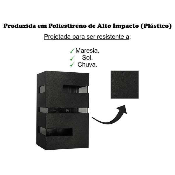 Imagem de 7 Arandela Preta Massuia Bivolt 7 Lâmpada Led 5W