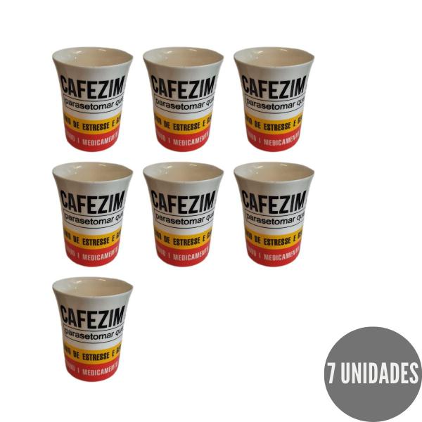 Imagem de 7 Caneca 340ml Cafezim Achocolatado Leite Quente