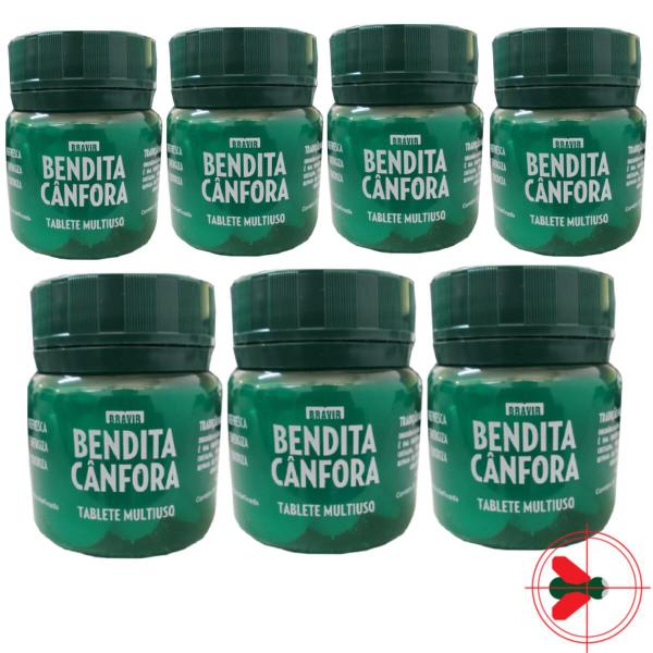 Imagem de 7 Cânfora Aromatizante Repelente De Pragas Pote 30 Tab 0,75g