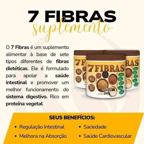 Imagem de 7 Fibras Regulador Intestinal Sem Glúten 200gr Kit com 2 unidades