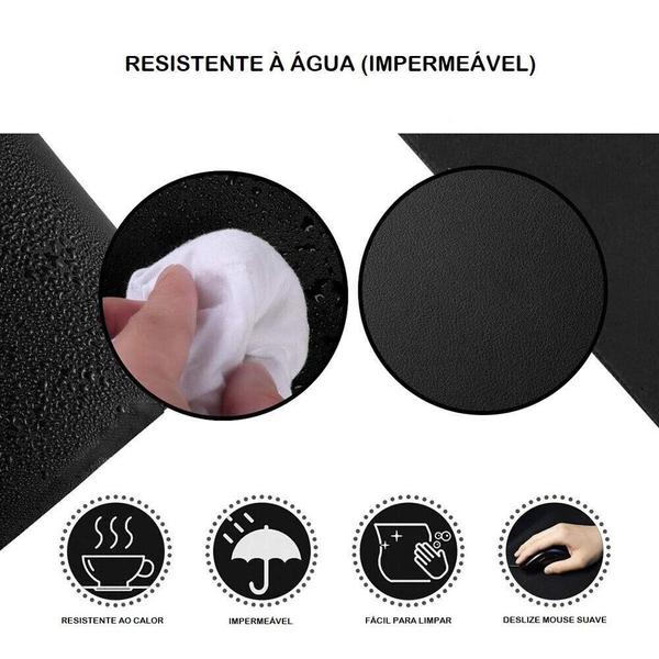 Imagem de 7 Mouse Pads Couro 20 X 20 + Porta Copos