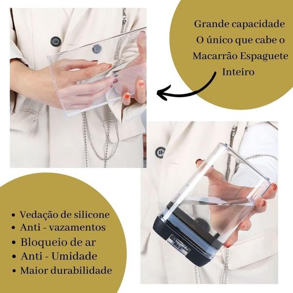 7 Pcs Recipientes De Armazenamento Selados Profissionais - 7 Potes Herméticos Imagem de 7 Pcs Recipientes De Armazenamento Selados Profissionais