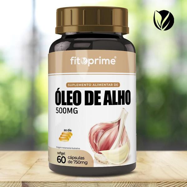 Imagem de 7 Potes Óleo de Alho 500mg 60cps Fitoprime