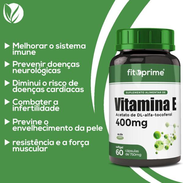 Imagem de 7 Potes Vitamina E 400mg 400UI por Cápsula Com 60 Cápsulas Fitoprime