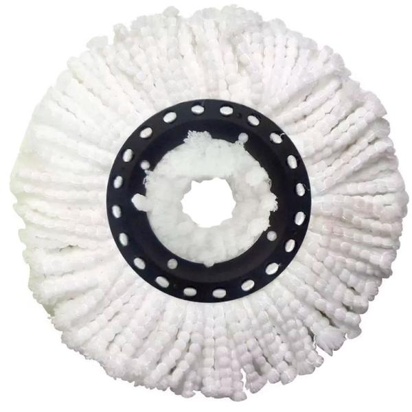 Imagem de 7 Refil De Microfibra Universal Para Balde Spin Mop Esfregão 13,5 cm