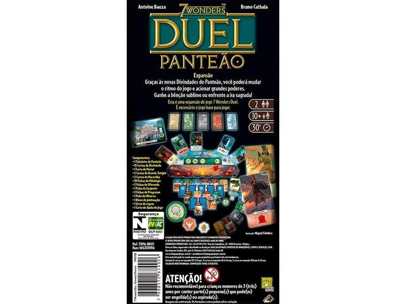 Imagem de 7 Wonders Duel: Panteão (Expansão) - Galápagos Jogos - MECA