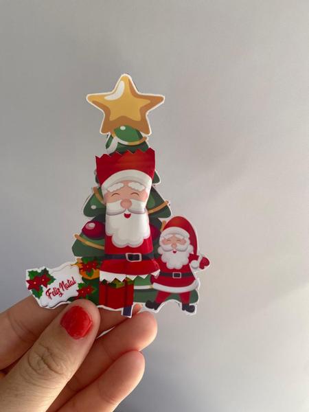 Imagem de 70 card com balinha de natal para mimos, eventos especiais, amigos