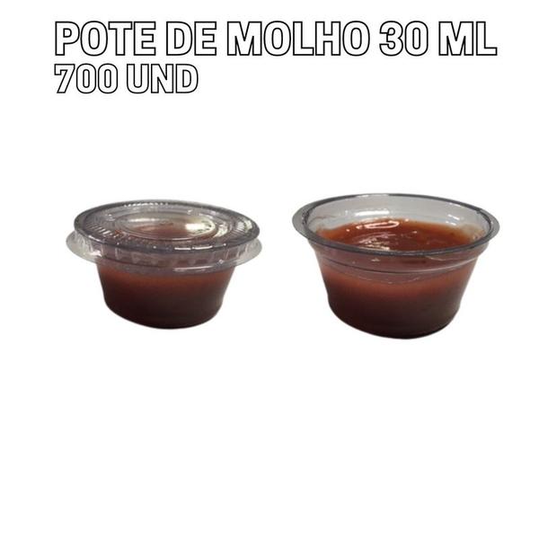 Imagem de 700 Pote De Molho Transparente 30ml Amg A695 Delivery Kfc Ifood