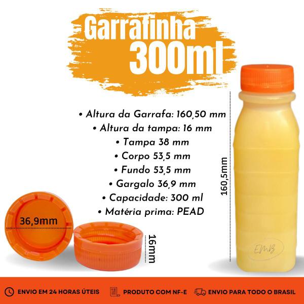 Imagem de 72 Garrafas Plastica 300ml 72 Pote Marmita 500ml Descartavel