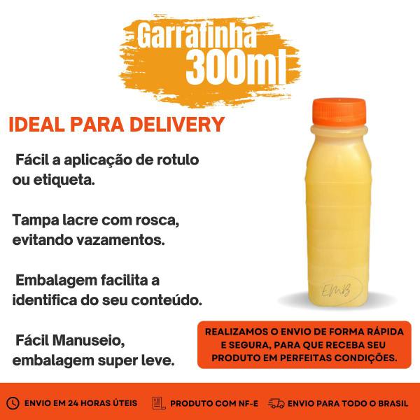 Imagem de 72 Garrafas Plastica 300ml 72 Pote Marmita 500ml Descartavel