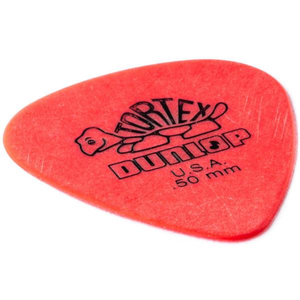 Imagem de 72 Palheta DUNLOP Tortex 0.50 mm Standard guitarra vermelha