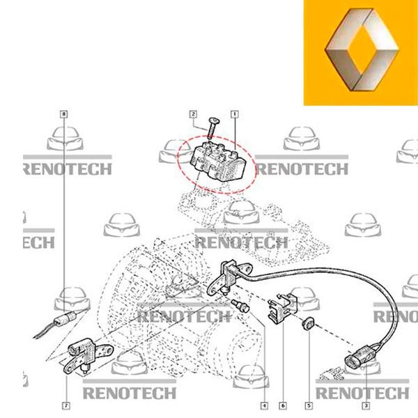 Imagem de 7700274008 - bobina de ignição - motores - 1.0 8v (d7d) - 1.6 8v (k7m) - de 1997 à 2014 - megane i / clio ii / sandero / twingo / kangoo express / kan