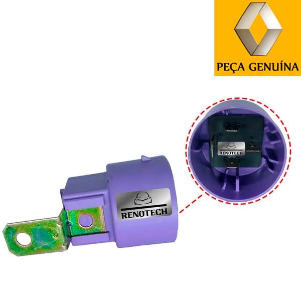 Imagem de 7700810933 - relê roxo 50 amp - redondo - para motores 1.0 / 1.2 / 1.6 / 1.8 / 2.0 / 3.0 - 1992 a 2016 - clio i / laguna / r-19 / safrane / clio ii /