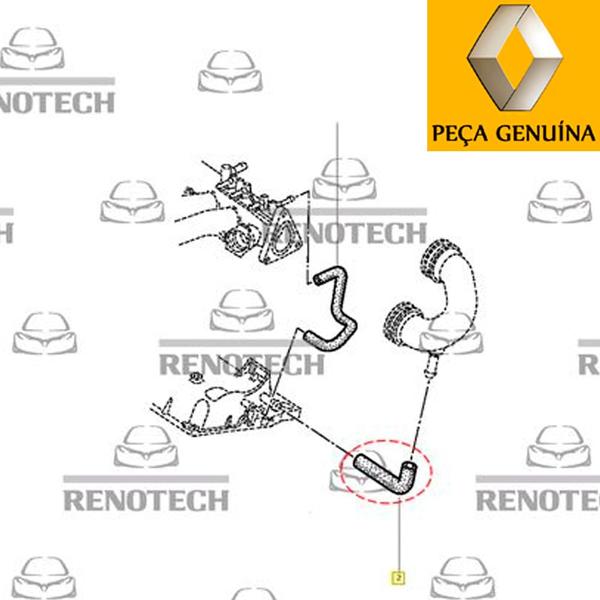 Imagem de 7700867121 - mangueira do respiro do óleo - grosso - motor 1.0 8v d7d - de 1998 à 2005 - clio ii / twingo / kangoo express / kangoo