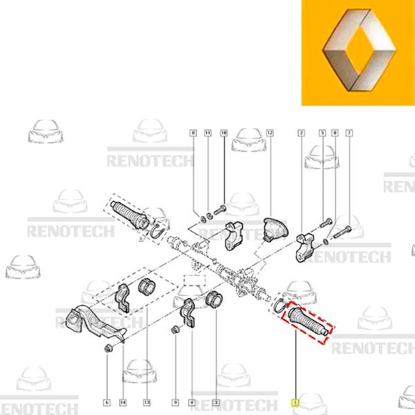 Imagem de 7701469496 - coifa da caixa direçao hidráulica para - laguna / megane i / clio ii / laguna ii / kangoo express / master ii / scenic i / nevada / kango