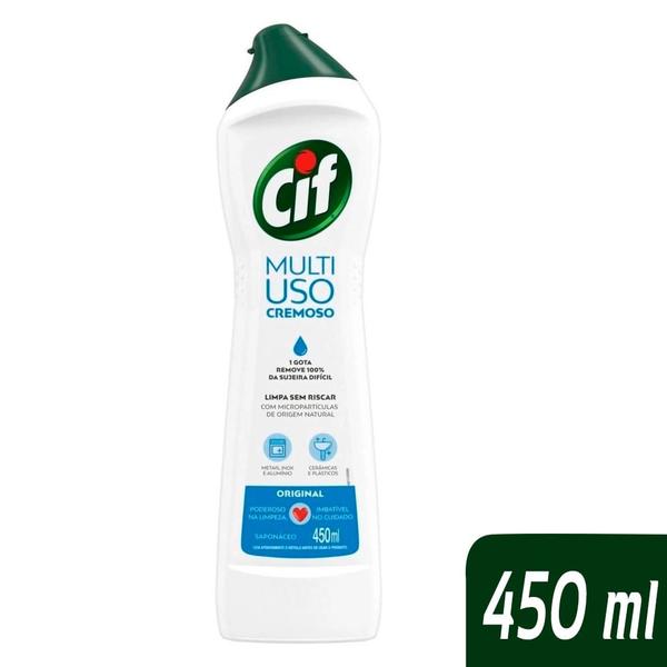 Imagem de 7891150022034 - kit com 2 limpadores cif cremoso original 450ml x2