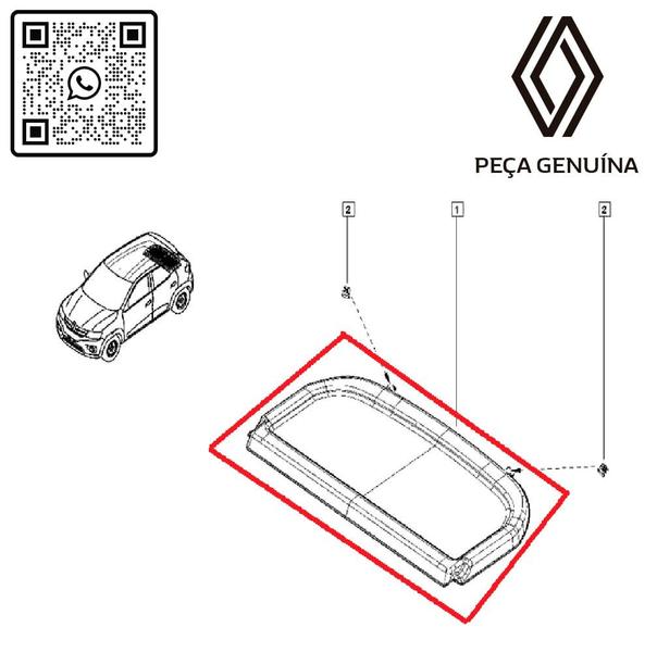 Imagem de 799223129r - bagagito porta malas - 2019 em dainte - kwid