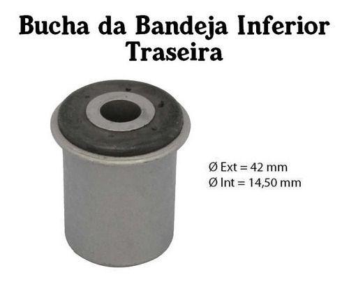 Imagem de 8 Bucha Bandeja S10 Blazer 2000 2001 2002 2003 2004 Axios