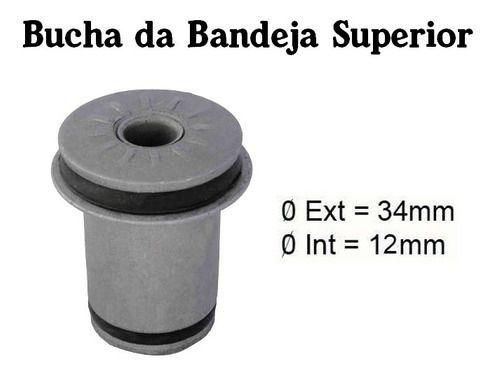 Imagem de 8 Bucha Bandeja S10 Blazer 2007 2008 2009 Par Bieleta Axios