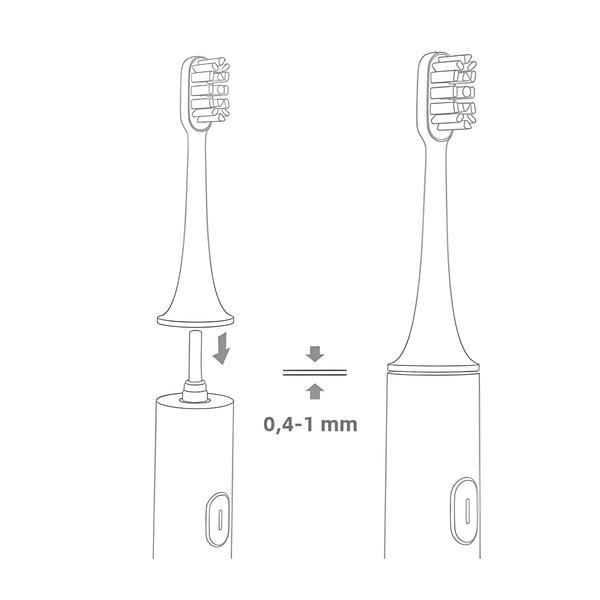 Imagem de 8 Cabeças de Reposição de Escova de Dentes Sônica para Xiaomi - Cerdas Macias