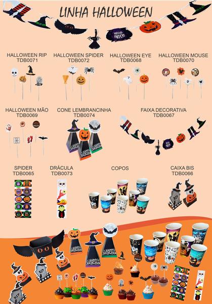 Imagem de 8 Caixas Cone Lembrancinha Doce Festa - Halloween