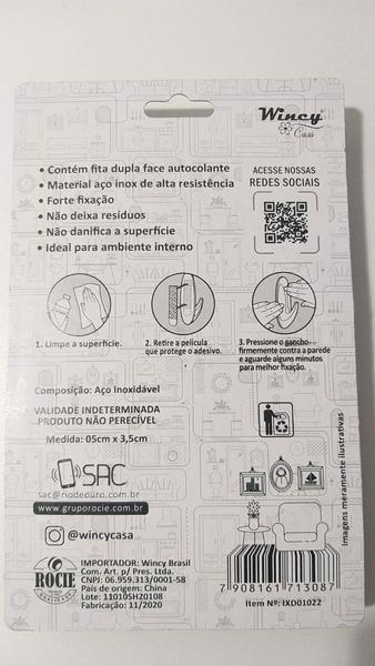 8 Gancho de Parede Pendura Utensílios Cozinha Adesivo Inox - Wincy Imagem de 8 Gancho de Parede Pendura Utensílios Cozinha Adesivo Inox