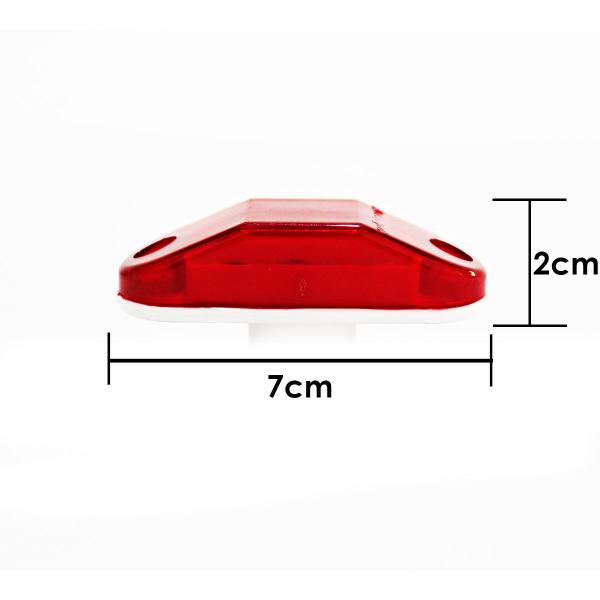 Imagem de 8 Lanterna Vigia Teto Ônibus Caminhão 2 LED BIVOLT VM +Conector