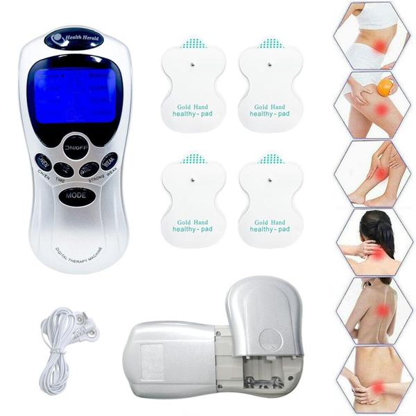 Imagem de 8 modo ems elétrica herald dezenas máquina acupuntura massagem corporal terapia digital massageador estimulador muscular