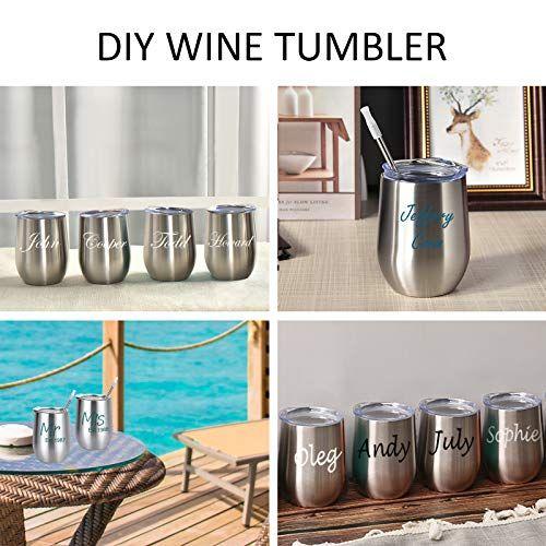 8 Pack 12Oz Copos de Vinho de Aço Inoxidável, Copo de Vinho Isolado, Taça de Vinho Isolada de Parede Dupla, Taças de Vinho Sem Haste de Aço Inoxidável com Tampas para Café, Vinho, Cocktails, Champaign, Prata - Lifecapido Imagem de 8 Pack 12Oz Copos de Vinho de Aço Inoxidável, Copo de Vinho Isolado, Taça de Vinho Isolada de Parede Dupla, Taças de Vinho Sem Haste de Aço Inoxidável com Tampas para Café, Vinho, Cocktails, Champaign, Prata