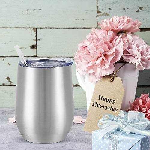 8 Pack 12Oz Copos de Vinho de Aço Inoxidável, Copo de Vinho Isolado, Taça de Vinho Isolada de Parede Dupla, Taças de Vinho Sem Haste de Aço Inoxidável com Tampas para Café, Vinho, Cocktails, Champaign, Prata - Lifecapido Imagem de 8 Pack 12Oz Copos de Vinho de Aço Inoxidável, Copo de Vinho Isolado, Taça de Vinho Isolada de Parede Dupla, Taças de Vinho Sem Haste de Aço Inoxidável com Tampas para Café, Vinho, Cocktails, Champaign, Prata