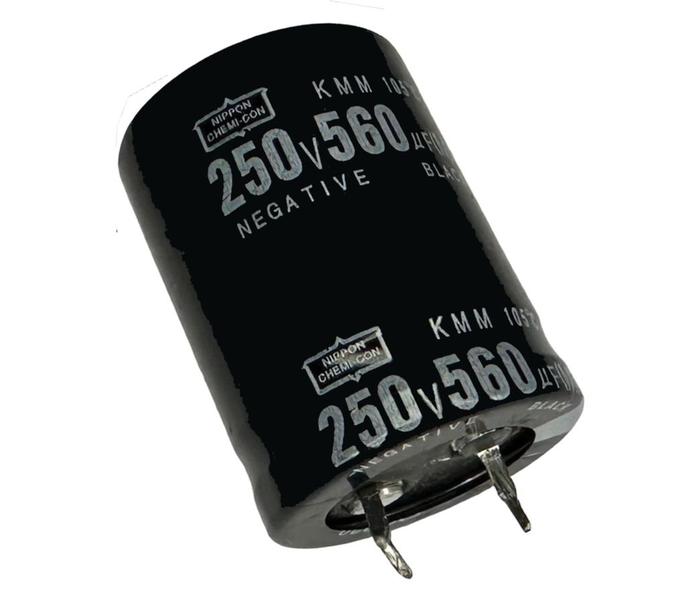 Imagem de 8 PÇS CAPACITOR ELETROLITICO 560X250V - 560UF X 250V - 105º