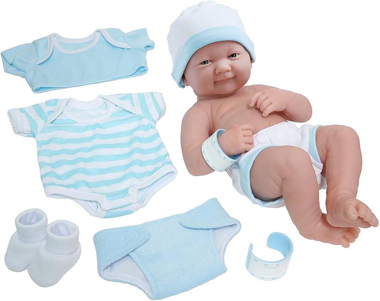 Imagem de 8 peças Layette Baby Doll Gift Set  JC Brinquedos - La Newborn Nursery