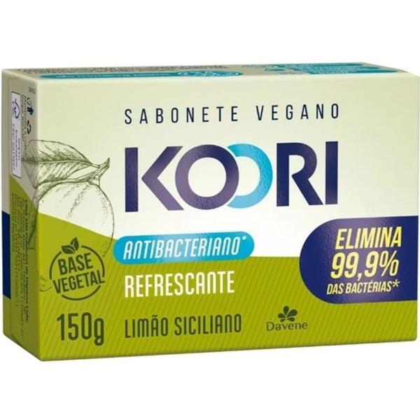 Imagem de 8 Sabonete Vegetal Koori Antibac Refrescante 150g Davene