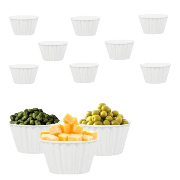 Imagem de 8 Tigelas Ramequim 260 Ml Melamina Premium para Molhos e Finger Food  Bestfer 