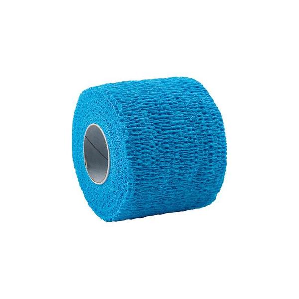 Imagem de 8 Unidades de Bandagem Coesiva Autocolante 5cm x 4,5m - Azul Celeste para Pets, Exercício Funcional, Tatuadores, Imobilização de Articulações