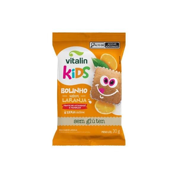 Imagem de 8 unidades de Bolinho Kids sabor Laranja Vitalin 30g